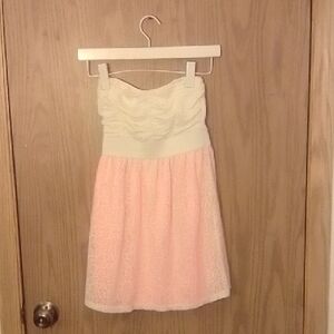 Elegant Pink and Cream Kids Formal Dress
